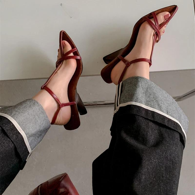 Fashion Summer Women's Sandals Fashion Pointed Toe Platforms Sandals Shoes for Women Sexy Dance Shoes Pumps Stripper Party Female Shoes