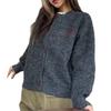 1011 autumn and winter new retro lazy wind crew neck sweater women's coat loose and thin, with knitted cardigan