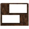 Bookshelf Room Divider Smoked Oak 80 x 24 x 63 cm