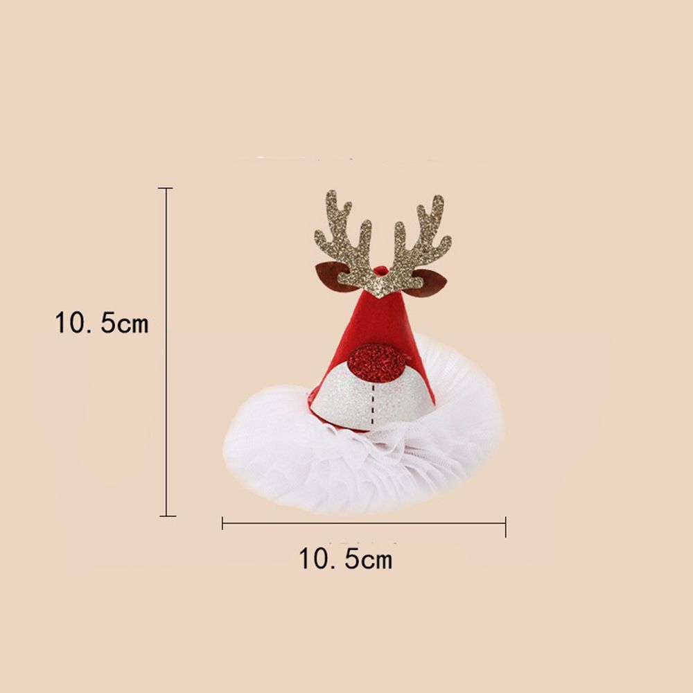 Cloth Zinc Zinc Alloy Christmas Hair Clip Korean Style Headwear Kids Hair Accessories Christmas Hat Hairpin