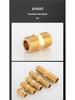All-Copper Male Thread Direct Coupling, Short To Extended Thread, 4-Point To 6-Point, 1-Inch Inlet Pipe Reducing Joint