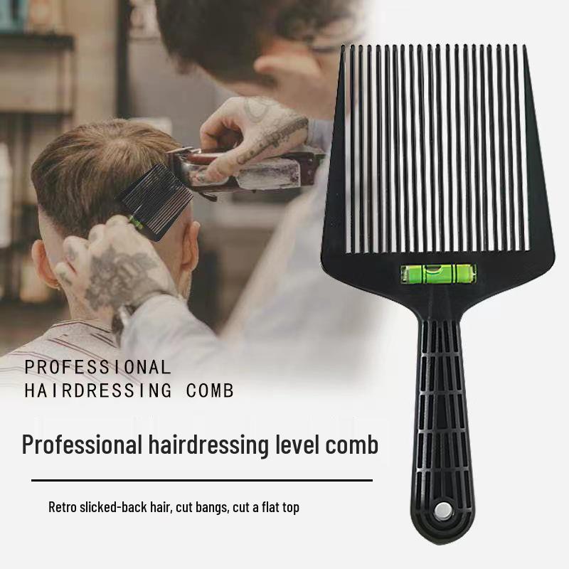 Herren Flachkopf Haarschneidekamm für Retro Pompadour Styling