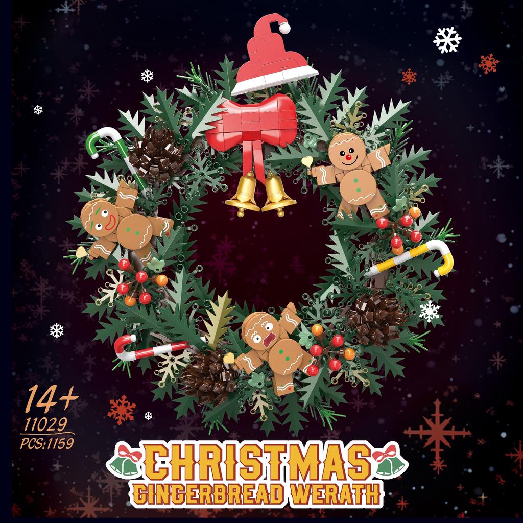 Romantic Christmas Toy Gifts, Christmas Wreath Building Blocks Sets, Diy Model Assembly Toys, Children'S Holiday Gifts