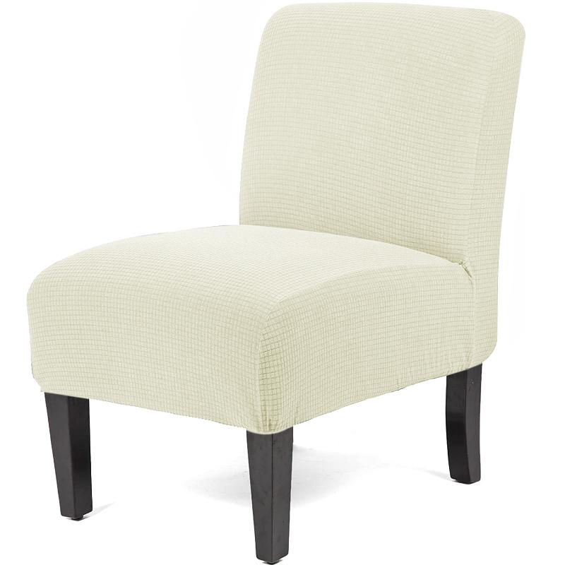 Stretch Spandex Dining Room Hotel Armless Accent Chair Cover Slipcover Armless Chair Furniture Protector Covers