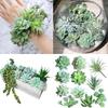 Artificial Potted Plant 11Pcs Fade Resistant Realistic Potted Plant Arrangement For Desk Shelf Tabletop Decoration
