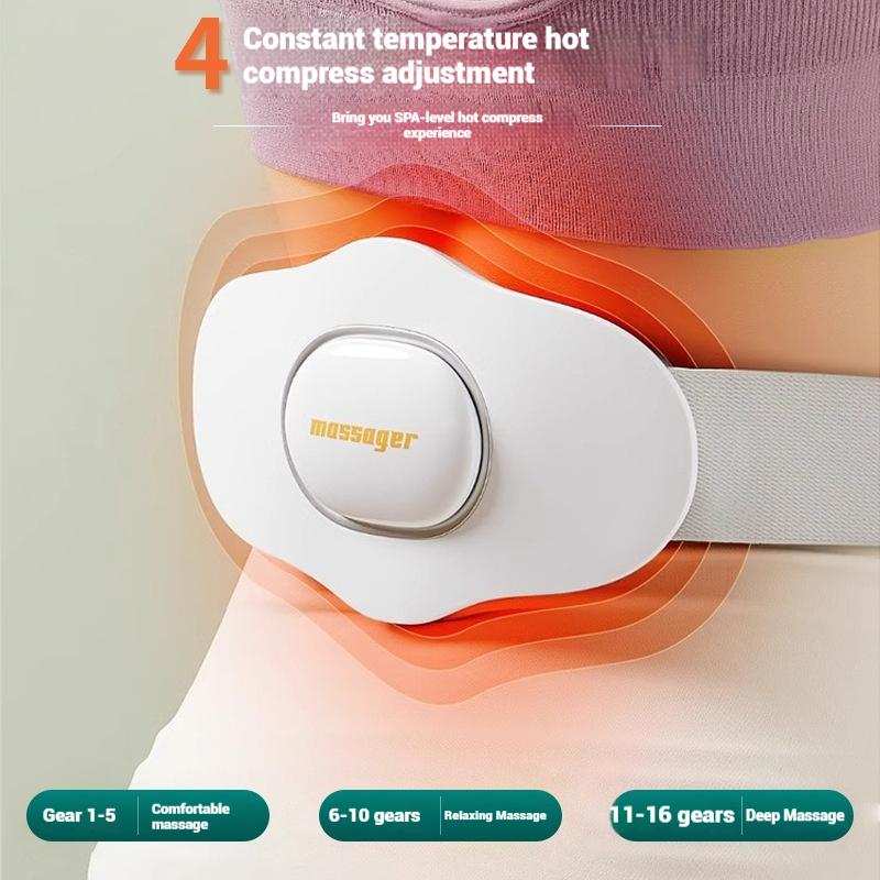 Multifunctional Waist and Abdomen Hot Compress Pulse Massage Belt Vibration Lumbar Spine Massager