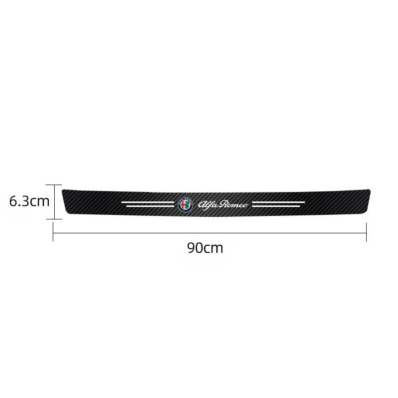 1/4/5Pcs Car Door Sill Scuff Sticker Anti-scratch Protector Strip For Alfa Romeo Giulia MiTo 147 156 159 Stelvio Giulietta Brera