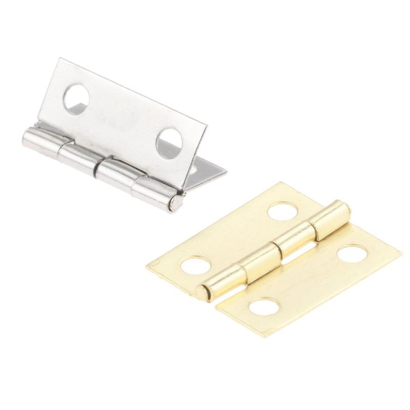 50Pcs Tiny Golden Mini Small Metal Hinge For 1 12 House Miniature 50Pcs Tiny Golden Mini Small Metal Hinge For 1 12 House Miniature