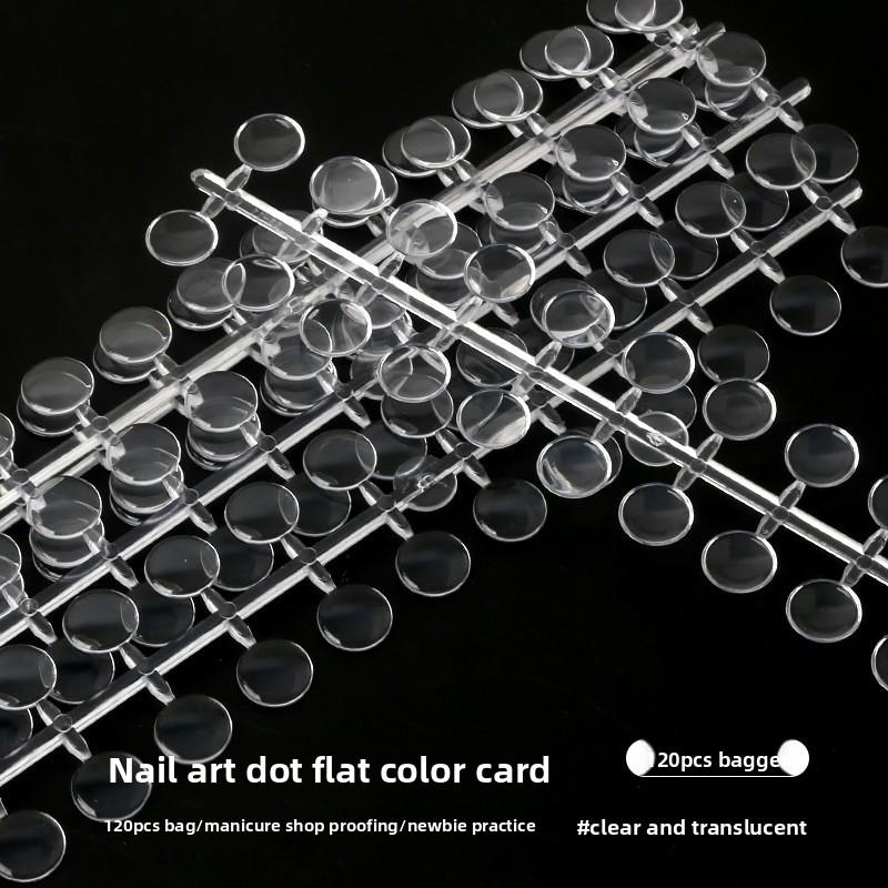 Nail art polka dot color card nail polish glue color display board bottle bottom bottle cap color card