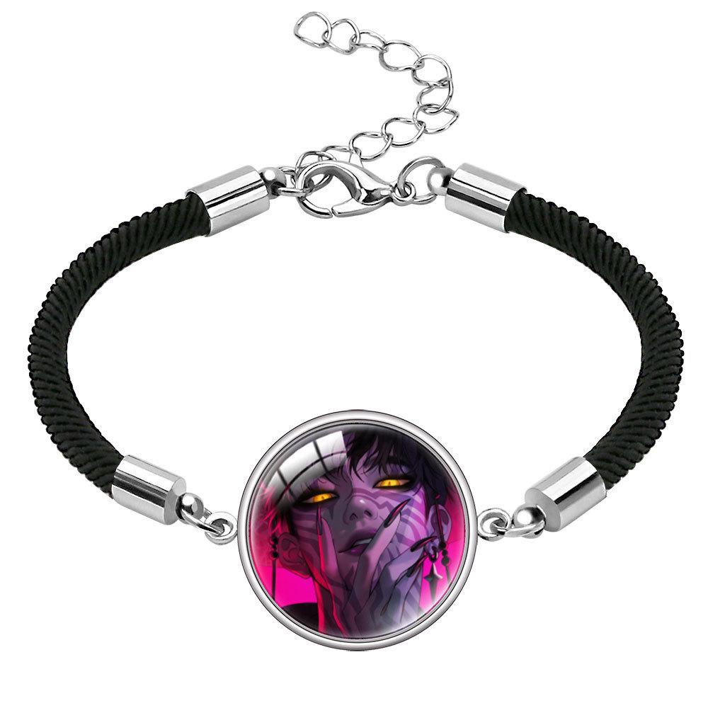 Rumi Zoey Mira Gem Bracelet Cartoon Multi-Color Rope Hand Jewelry