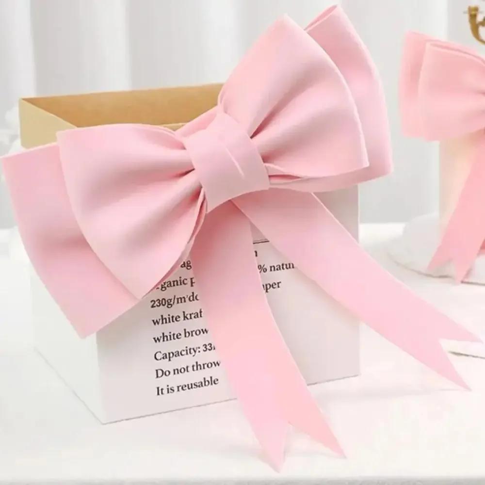 1PC Big Foam Bow Cake Topper for Girls Fashion Birthday Wedding Party Decoration Prince Valentine's Day Supplies