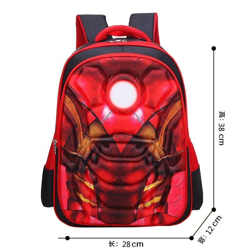 Spiderman 3d Batman Captain America Childrens School Bag Backpack For Kids Boys