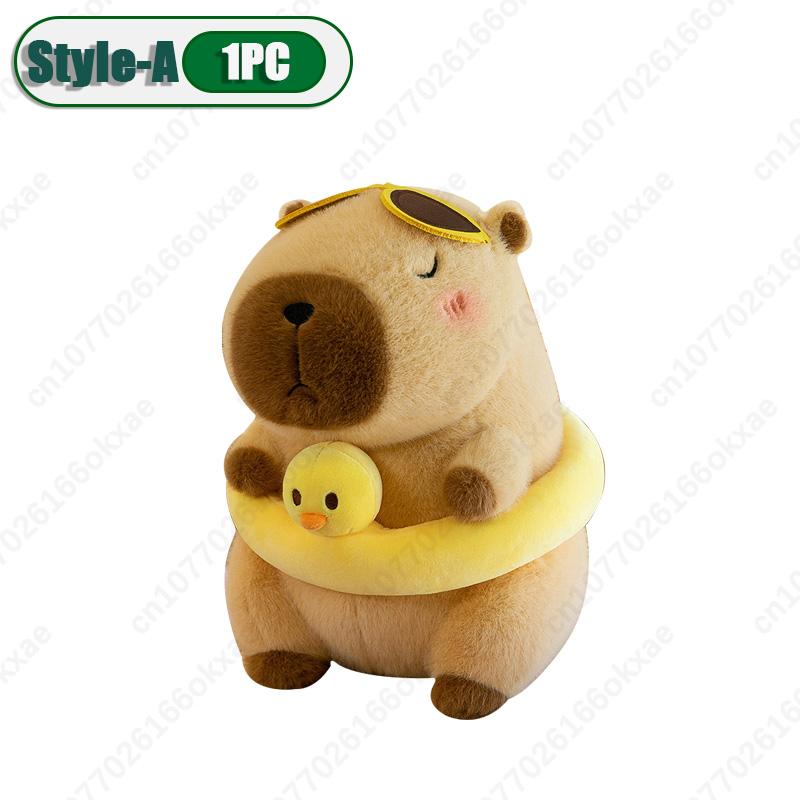 1-10PCS Cute Kapybara Plush Toy Summer Beach Kapybara Plush Ornament Christmas Gift Plush Toy Holiday Birthday Party Gift