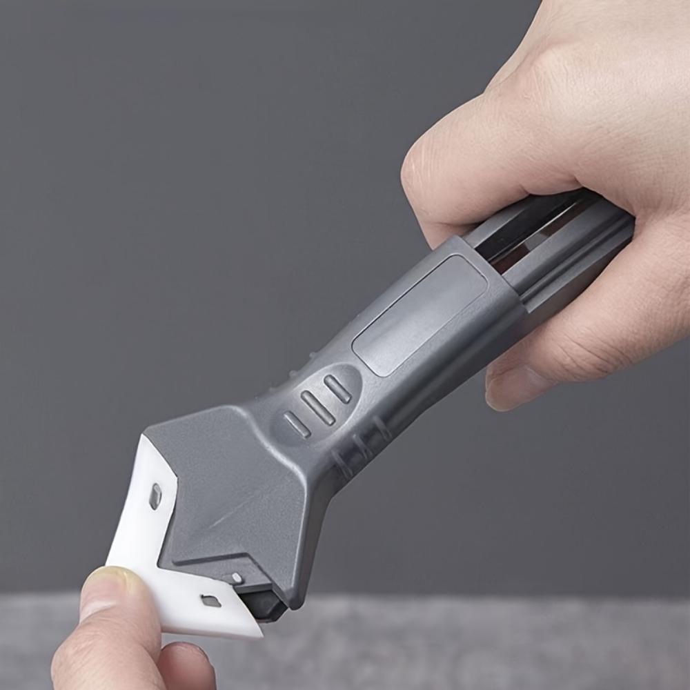 5-in-1 Multi-Purpose Caulk Removal Tool Kit,Metal and Plastic Grouting Scraper,Sealant Angle for Kitchen Sink and Bathroom Window Refurbishment