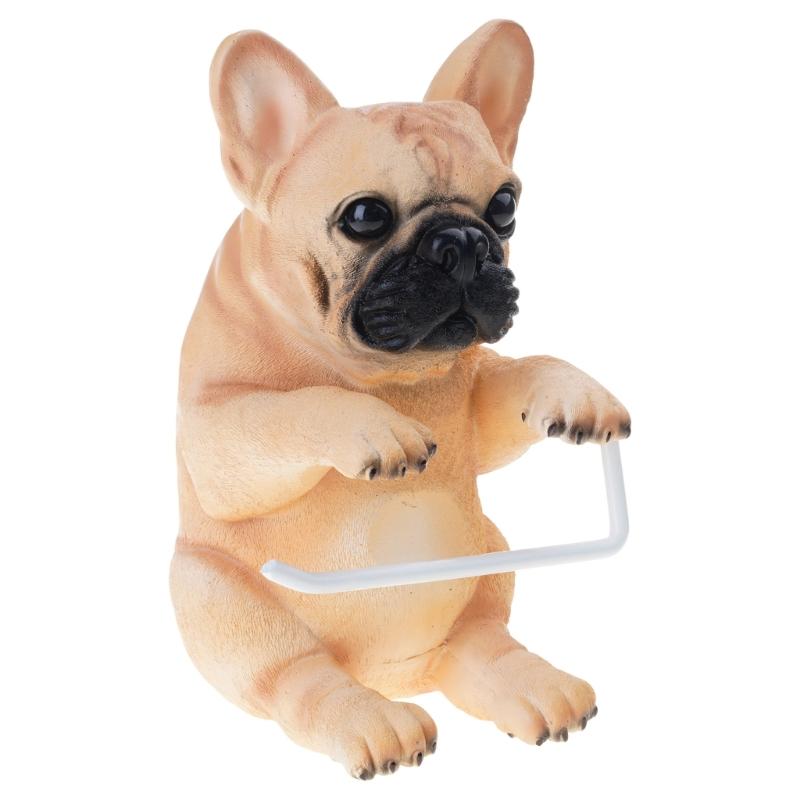 Eleganter Hunde-Design Harz Taschentuchspender Vielseitige Badezimmer-Küchen-Dekorationen Langlebiges Haushaltsartikel für den täglichen Gebrauch
