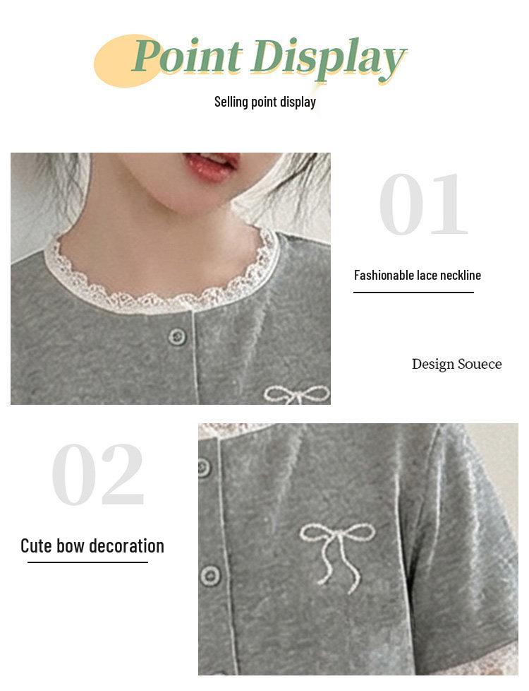 Girls' Korean Style Summer Two-Piece: Short Sleeve T-shirt & Bow Skirt