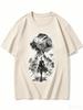 2026 New Unisex Crew Neck Casual Short Sleeve T-Shirt With Ink Wash Double Exposure 2B Print From NieR Automata T-shirt