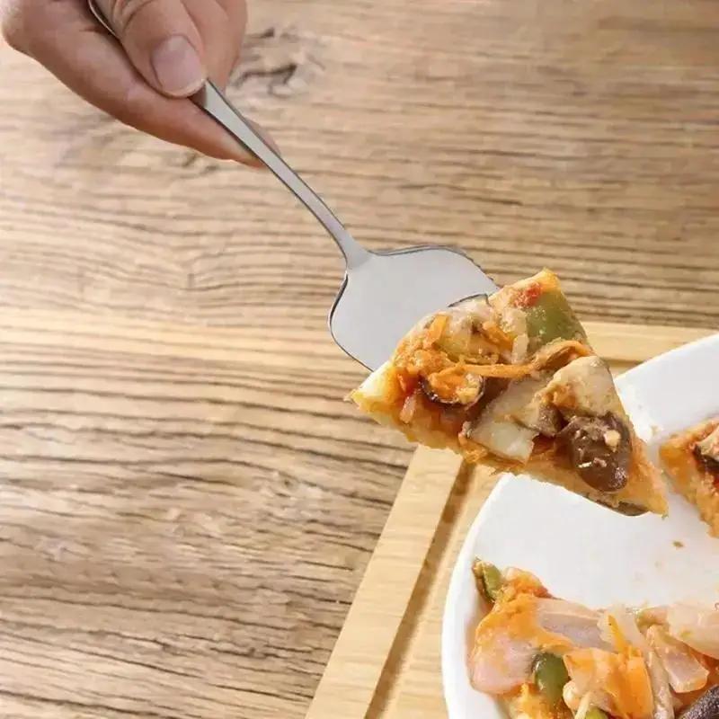 Colorful Stainless Steel Cake Shovel Knife Pie Pizza Cheese Server Cake Divider Knives Baking Convenient Kitchen Tool Accessory