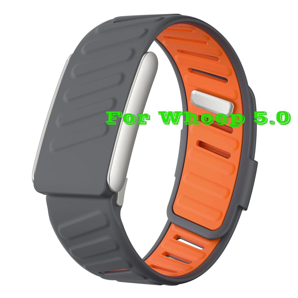 For WHOOP MG / WHOOP 5.0 Breathable Wrist Band Soft Slicone Sweatproof Adjustablle Rubber Band for Whoop 5.0 MG Wristband