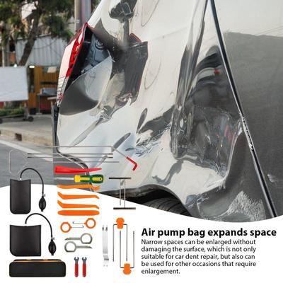 Car Dent Remover Hook Auto Body Repair Tools Professional Auto Dent Repair Rods Kit Car Door Edge & Auto Body Repair Tools For