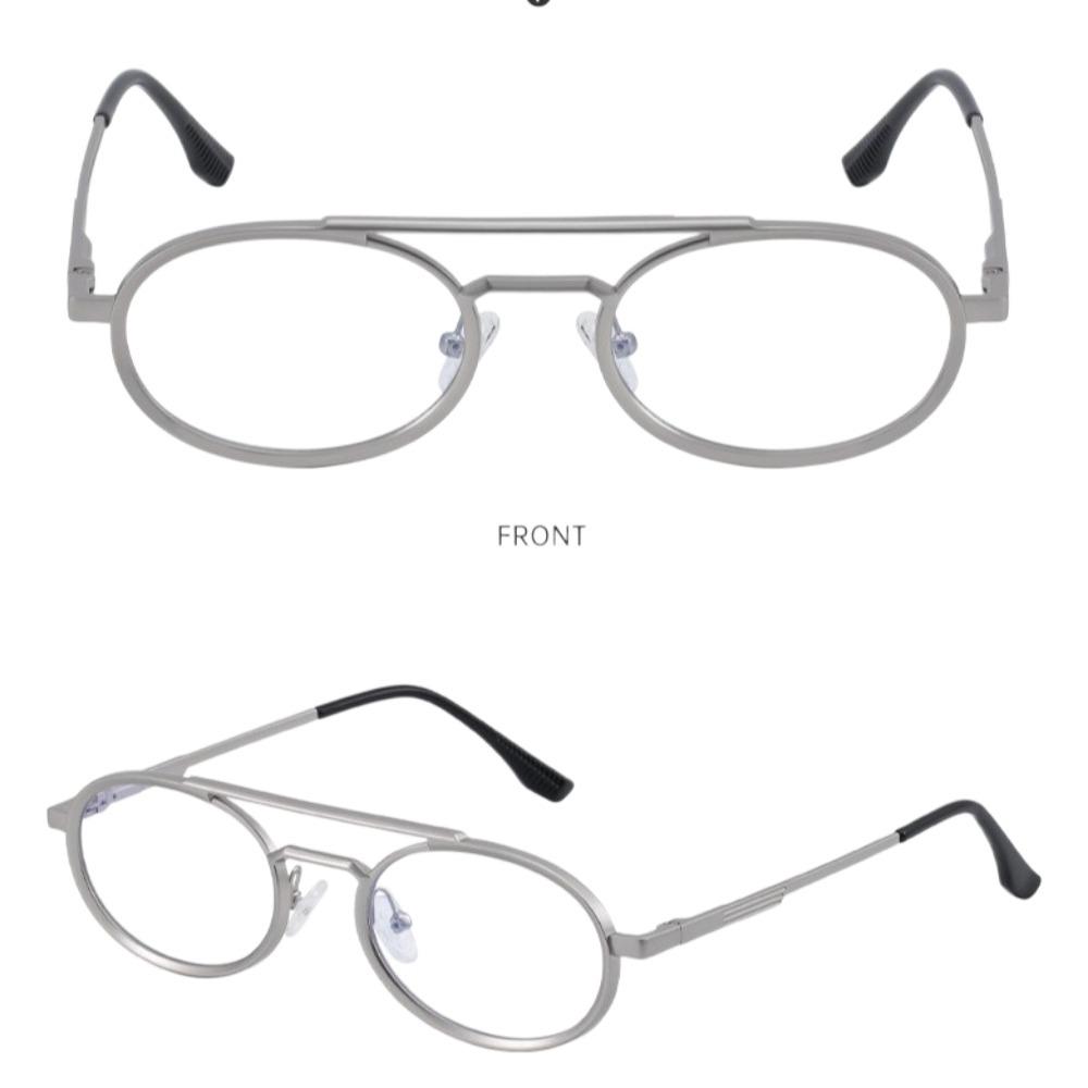 Round Metal Eyewear Double Beam Steampunk Sunglasses Punk UV400 Sun Glasses  Holiday