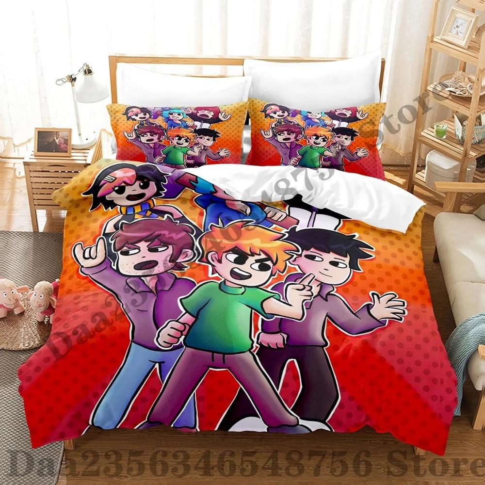 Scott Pilgrim Takes Off Bedding Set Single Twin Full Queen King Size Bed Set Adult Kid Bedroom Duvetcover Sets Bed Sheet