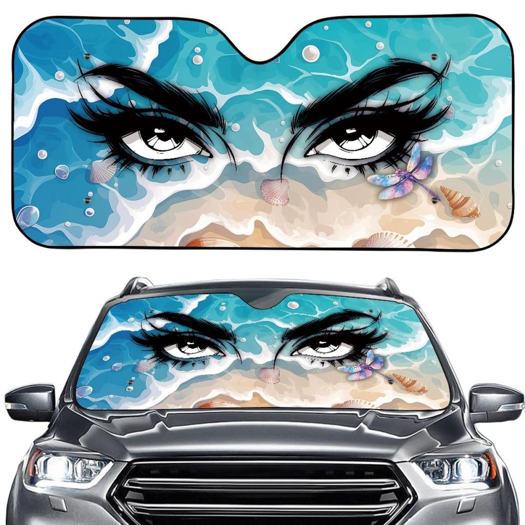 Universal Customizable One-Piece Car Windshield Sunshade