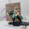 JT studio Gleicher Stil One Piece 25 cm Roronoa Zoro Sitzend Drei Tausend Welten Doppelkopf PVC Modell Spielzeug Geschenke