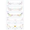 New Pride Day Rainbow Freckle Temporary Tattoo Sticker Waterproof Laser Hot Silver for Face White Paper Application
