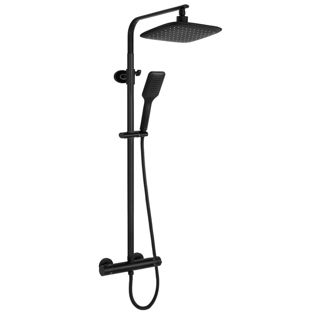 Zestaw natryskowy tom czarny termostat sku rea-p7101