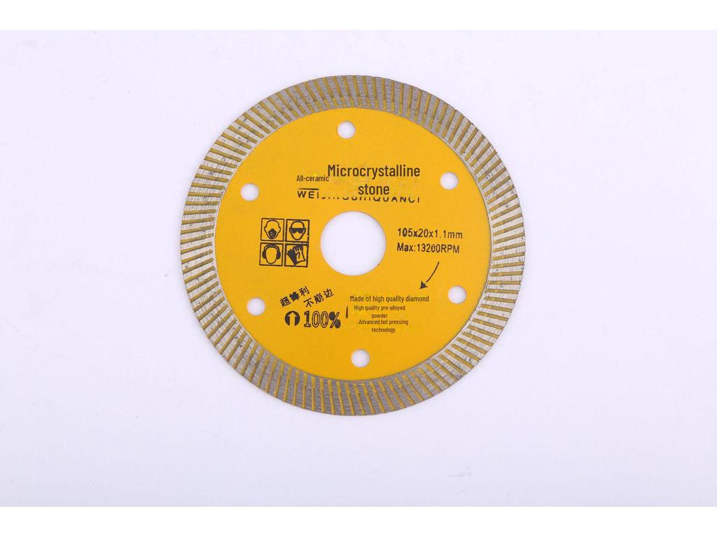 Thin Diamond Saw Blade for Ceramic & Stone Cutting – Corrugated, Sharp, All-Microcrystalline
