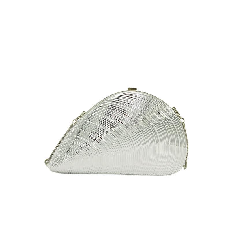 Personalized and Creative Conch Bag Women 2025 New European and American Fashion Niche Shoulder Chain Acrylic Dinner Bag Tide