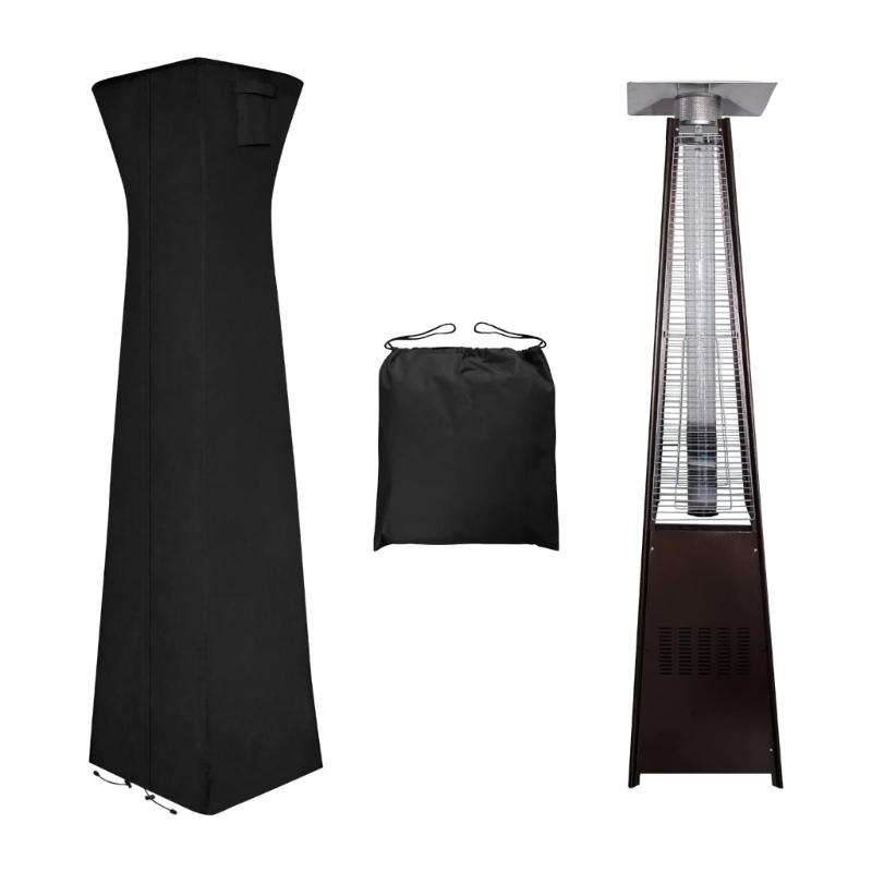 Weather Resistant Outdoor Heater Cover Protects Against Sun Rain Snow and Dust for Garden Patio Pyramid Torch Home Use
