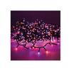 Guirlande Led Compacte Clignotante Exterieur Violet Et Orange 750l Cable Noir 21m