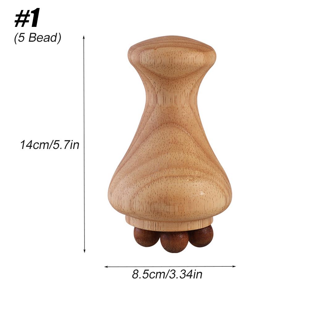 1Pcs  Wood Mushroom Massage Tools, Wooden Mushroom Massager, Drainage Massage Cup Tools For Body Shaping