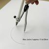 Doloha Precisie Metalen Passer - Een Geometrisch Gereedschap voor het Maken van Perfecte Cirkels, Geschikt voor Pennen met een Diameter tot 0.39inch (Pen niet inbegrepen)
