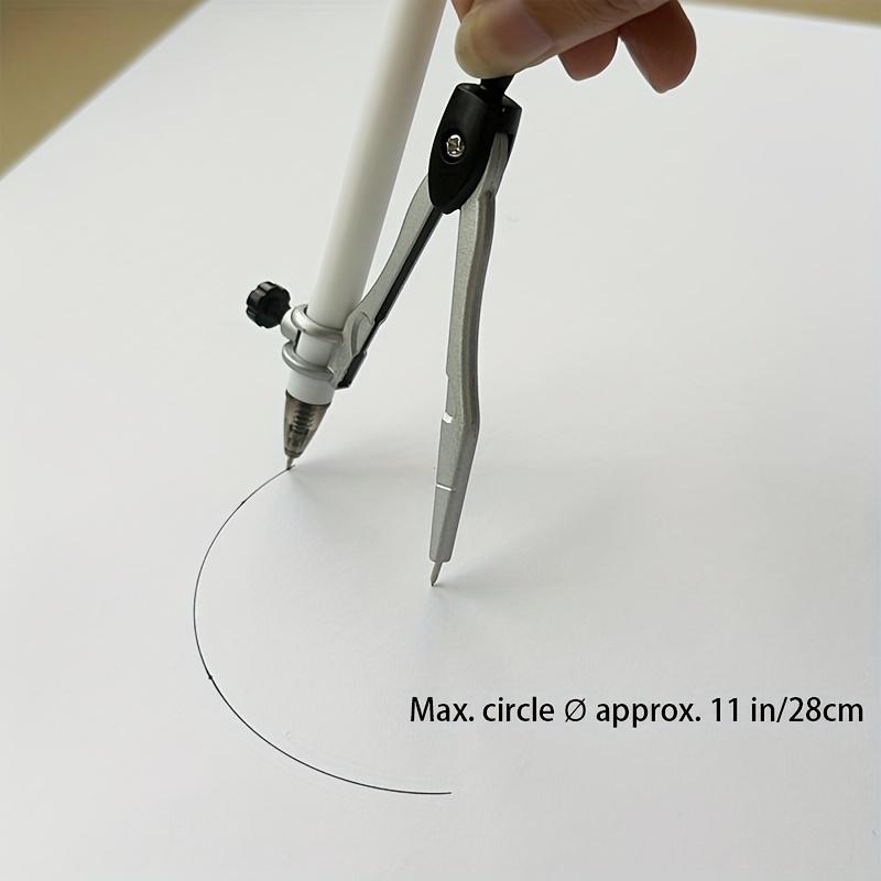 Doloha Precisie Metalen Passer - Een Geometrisch Gereedschap voor het Maken van Perfecte Cirkels, Geschikt voor Pennen met een Diameter tot 0.39inch (Pen niet inbegrepen)