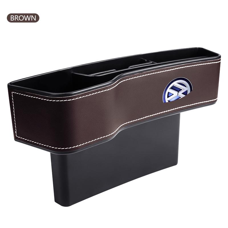 Car Crevice Storage Box Seat Gap Slit Seat Gap Slit Seat Organizer For Volkswagen CC R-Line T5 Golf T-ROC R Polo GTD Bora Arteon