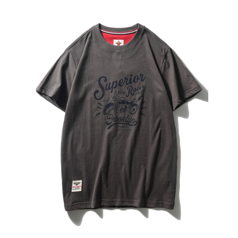 Export Export to Domestic Sales American Retro Pure Cotton Short Sleeve T-Shirt Men's Trendy Summer Cotton White Bottoming T-shirt