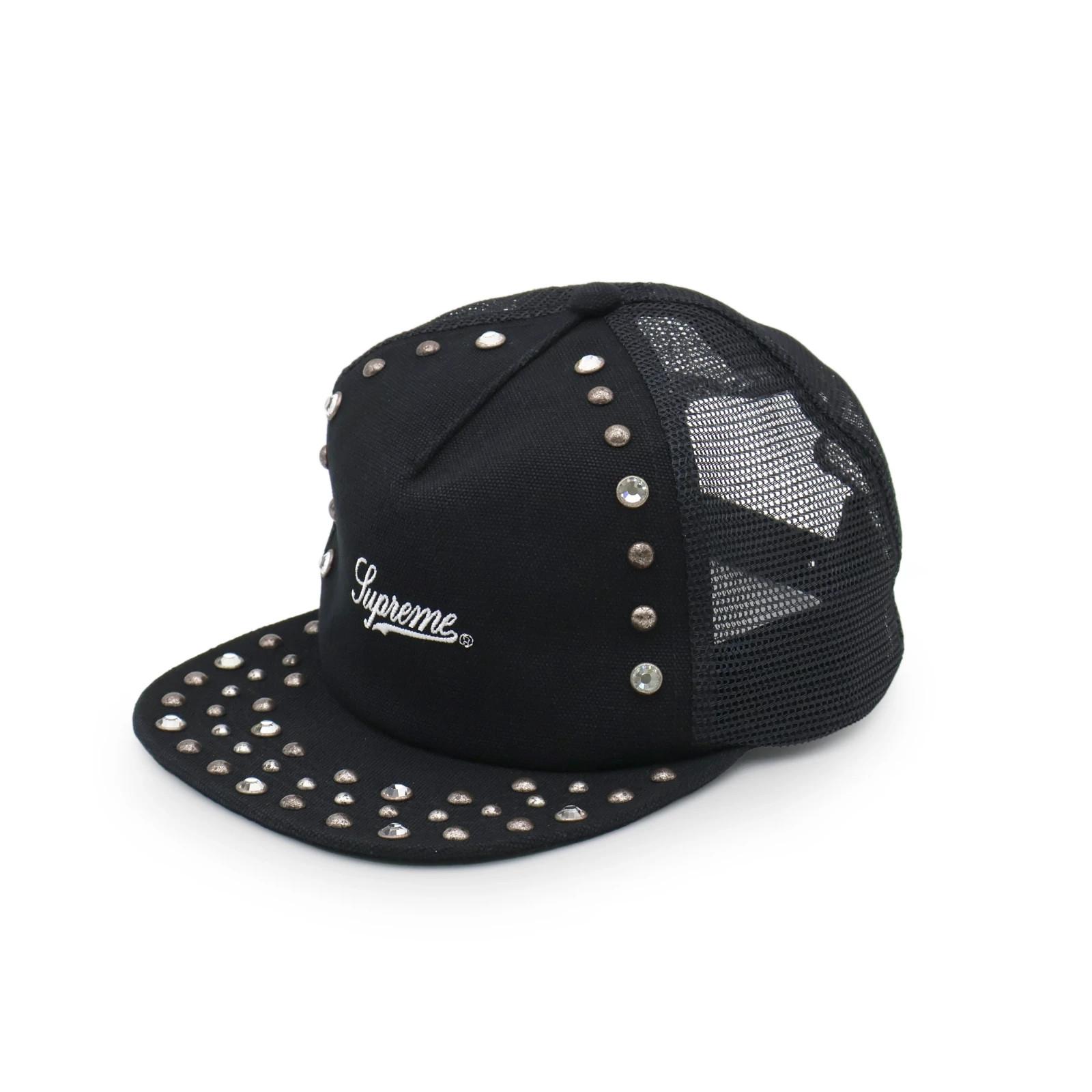 Supreme B.B. Simon Studded Canvas 5-Panel Black One-Size