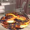 3DPikachu HD Cartoon Round Rug, Suitable for Decorating Living Rooms, Bedrooms, Sofas, and Playrooms; Non-slip Gift.
