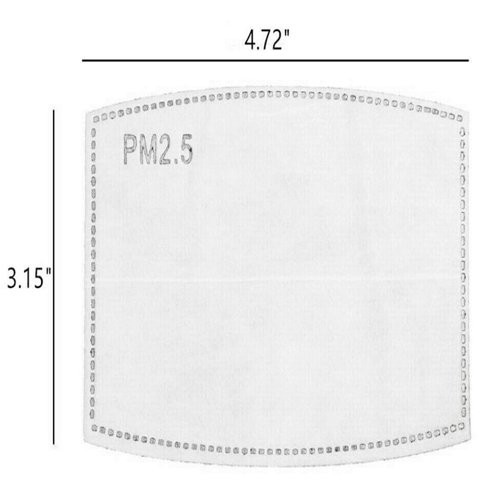 Sada 20 ks Jednorázové náhradní filtry Aktivní uhlí Ochranné filtry na obličejový štít