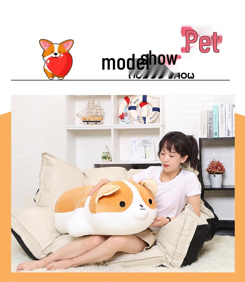 Corgi & Shiba Inu Plush Pillow Toy - Soft Cute Puppy Doll, Perfect Birthday Gift for Kids