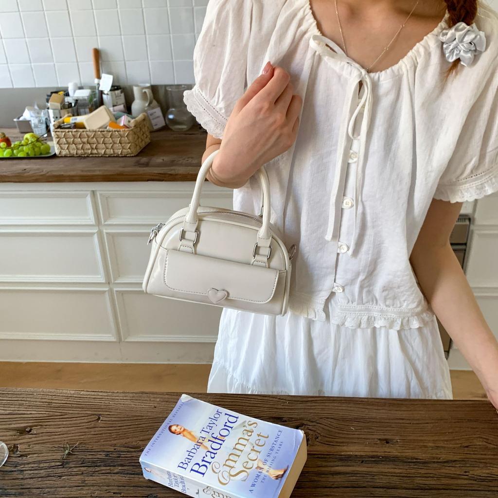 Hand Carry Bow Pillow Bag Women's 2025 Summer New Simple Fashion Shoulder Bag Premium Messenger Bag