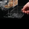 KARTOFFEL Vogelfutter Automatisch Automatisch Transparenter Behälter Katze Geschäftsreise Kleiner Vogelkäfig Futter Schale Verhindern Fütterung Fütterungsmaschine Futterspender,