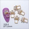 DIY 3D Manicure Accessories Metal Nail Art Decorations Crystal Nail Rhinestones Nail Jewelry Pendant Chain Nail Zircon