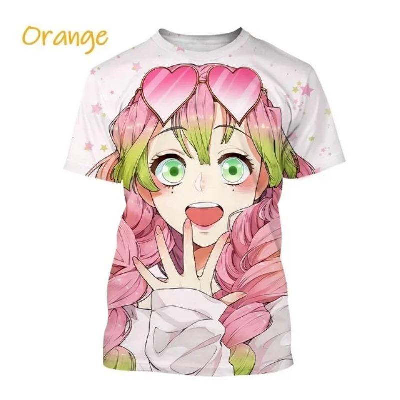 2026New Trend Anime Demon Slayer Fashion T-Shirt Cartoon 3d Print Short Sleeve Top Street Comfort Casual Shirt Harajuku Tees