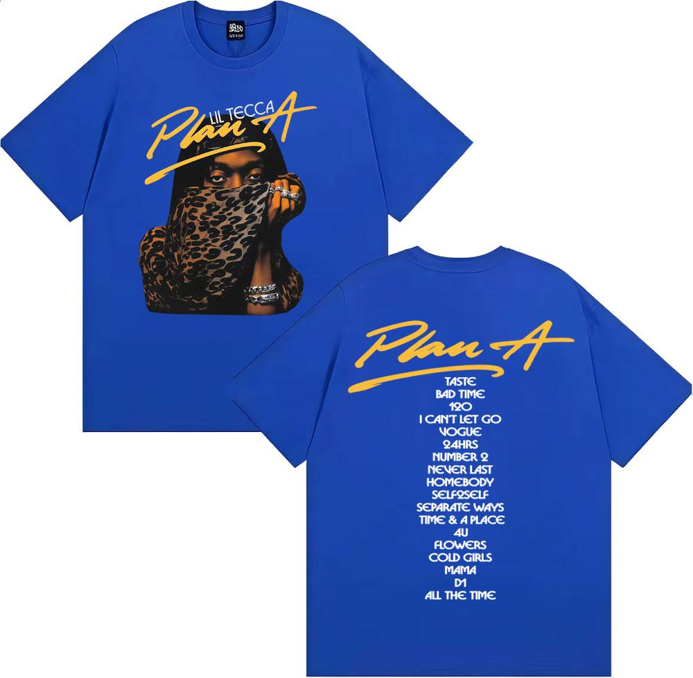 Rapper Lil Tecca Plan A Album Tour Graphic T Shirts Unisexs Clothing Fashion Trend Cool Tshirt Casual Cozy Oversized T Shirt Tops