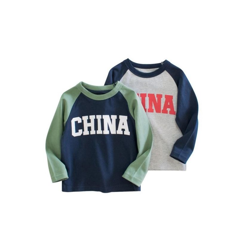 27Kids Spring and Autumn Long-Sleeved Cotton Base Shirt Children's Clothing