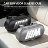 Car Glasses Box Sun Visor Glasses Holder Eyeglasses Storage Case For BMW 1 3 5 7 Series M F01 F20 F10 F13 E52 E53 E60 E93